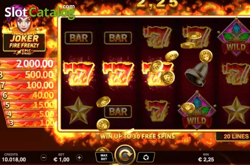 Скрин5. Joker Fire Frenzy слот