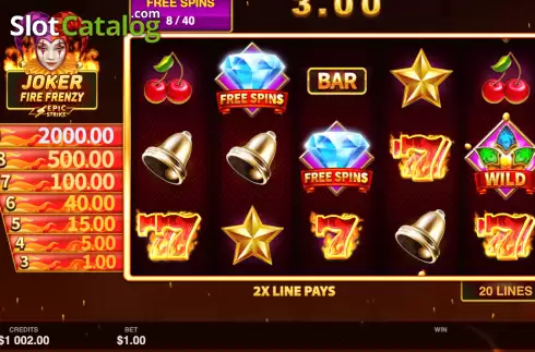 Скрин9. Joker Fire Frenzy слот