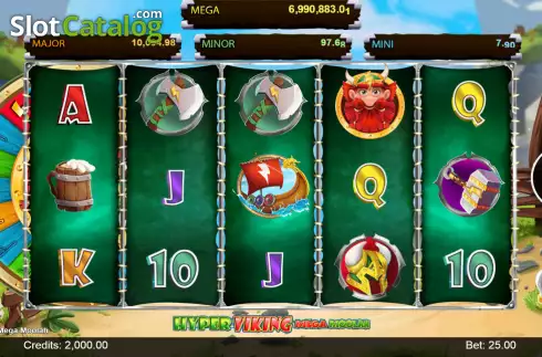 Скрин2. Hyper Viking Mega Moolah слот