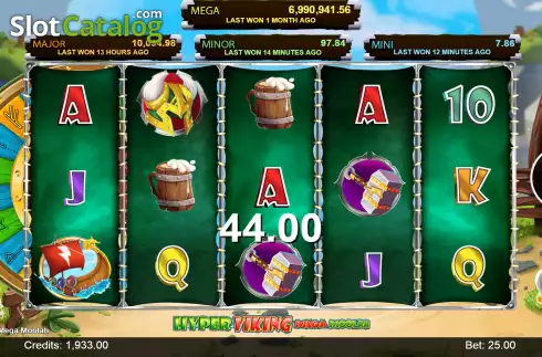 Скрин4. Hyper Viking Mega Moolah слот