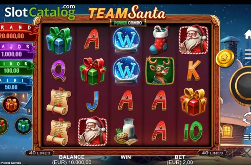 Скрин2. Team Santa Power Combo слот