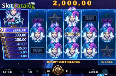 Скрин2. Joker Ice Frenzy Epic Strike слот