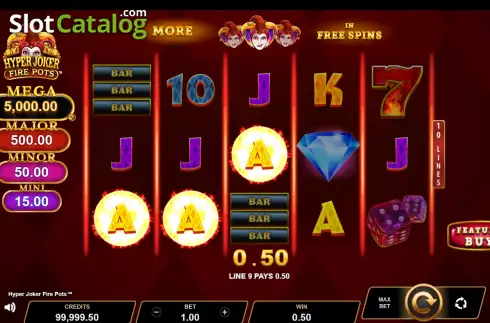 Скрин3. Hyper Joker Fire Pots слот