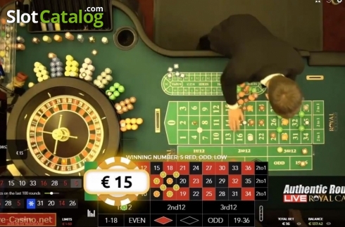 Скрин5. Royal Casino Authentic Roulette Live слот