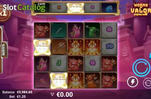 Скрин4. Worms of Valor слот