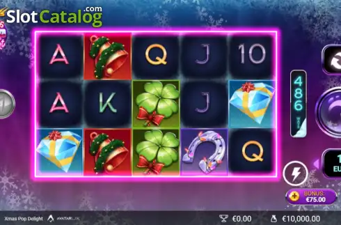 Скрин2. XmasPop Delight слот