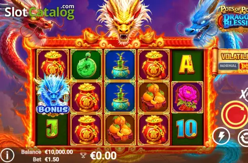 Скрин2. Pots of Power: Dragon’s Blessing слот