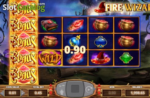 Скрин5. Fire Wizard слот