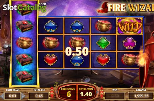 Скрин6. Fire Wizard слот