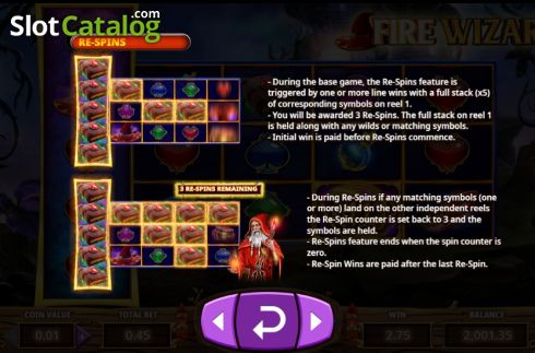 Скрин7. Fire Wizard слот