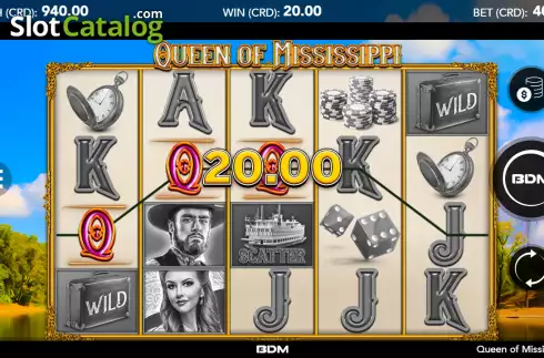 Скрин3. Queen of Mississippi слот