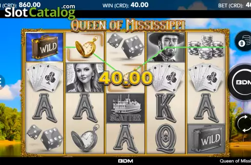 Скрин4. Queen of Mississippi слот