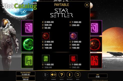 Скрин9. Star Settler слот