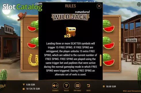 Скрин8. Wild Jack Remastered слот