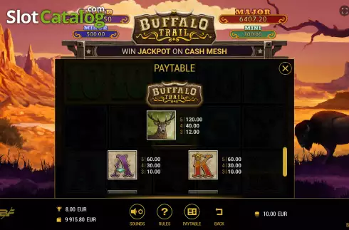 Скрин7. Buffalo Trail (BF games) слот