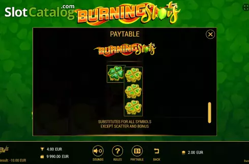 Скрин5. Burning Slots слот