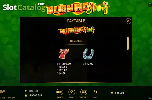 Скрин6. Burning Slots слот
