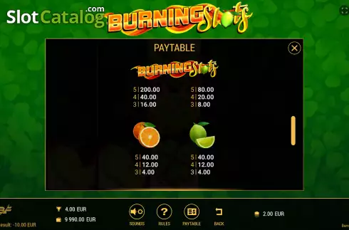 Скрин9. Burning Slots слот