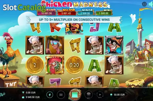 Скрин2. Chicken Madness слот