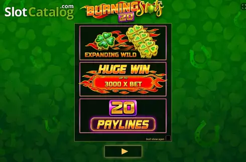 Скрин2. Burning Slots 20 слот