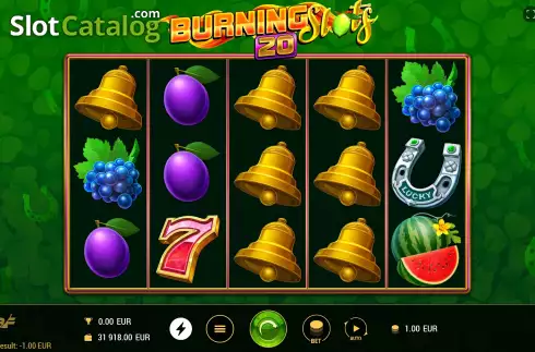 Скрин3. Burning Slots 20 слот