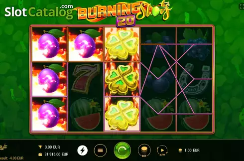 Скрин5. Burning Slots 20 слот