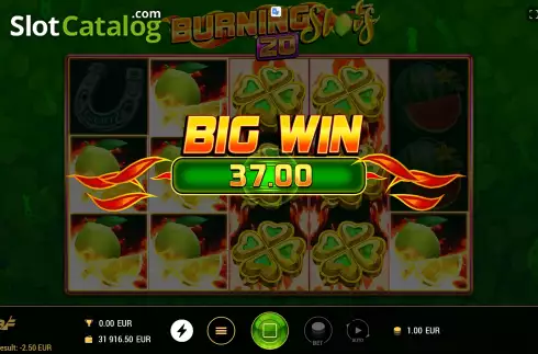 Скрин7. Burning Slots 20 слот