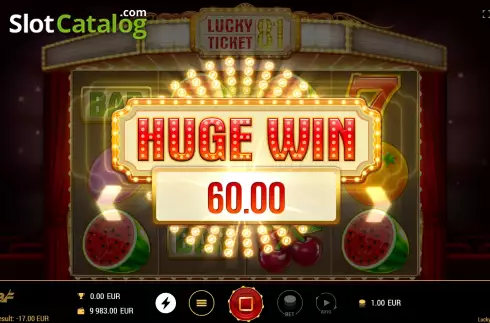Скрин5. Lucky Ticket 81 слот