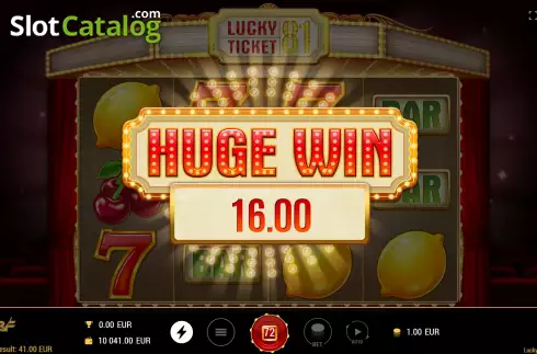 Скрин6. Lucky Ticket 81 слот
