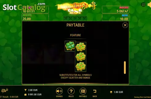 Скрин8. Burning Slots Cash Mesh слот