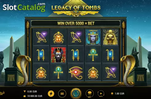 Скрин2. Legacy of Tombs слот