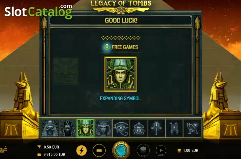 Скрин5. Legacy of Tombs слот