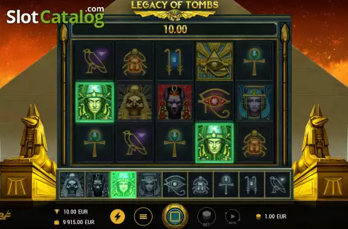 Скрин7. Legacy of Tombs слот