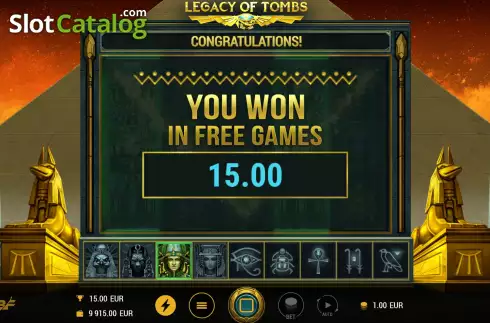 Скрин8. Legacy of Tombs слот