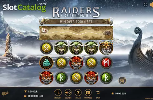 Скрин2. Raiders Of The North слот