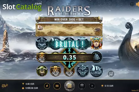 Скрин3. Raiders Of The North слот