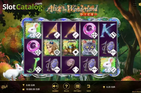 Скрин2. Alice in Wonderland Dice слот