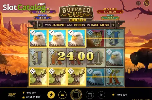 Скрин3. Buffalo Trail Dice слот