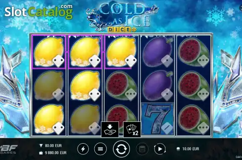 Скрин3. Cold As Ice Dice слот