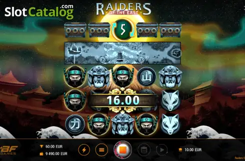 Скрин3. Raiders of the East слот