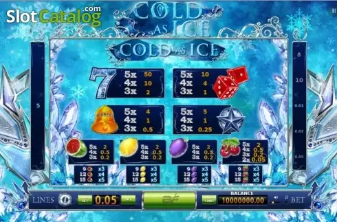 Скрин2. Cold As Ice слот