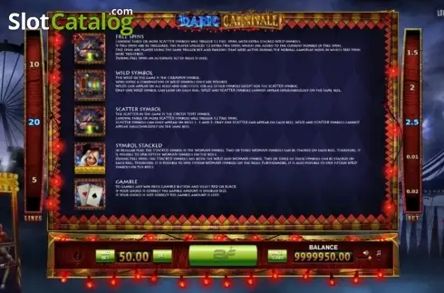Скрин4. Dark Carnivale слот