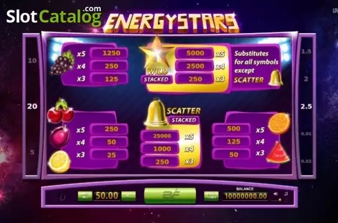 Скрин2. Energy Stars слот