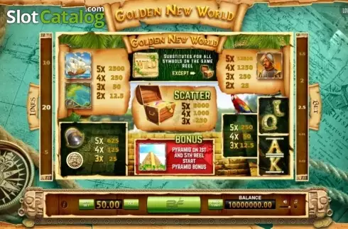 Скрин2. Golden New World слот