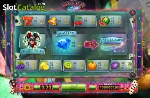 Скрин2. Joker Spin слот