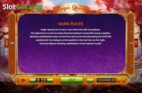 Скрин3. Magic Queens слот