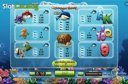 Скрин2. Ocean Reef слот