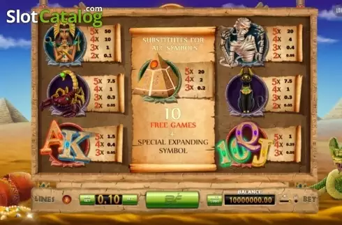 Скрин2. Pyramid Treasure слот