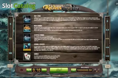 Скрин4. Riches from the Deep слот