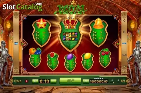Скрин2. Royal Crown (BF games) слот